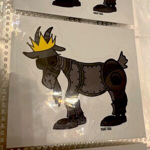 GOAT USA Sticker with Crown